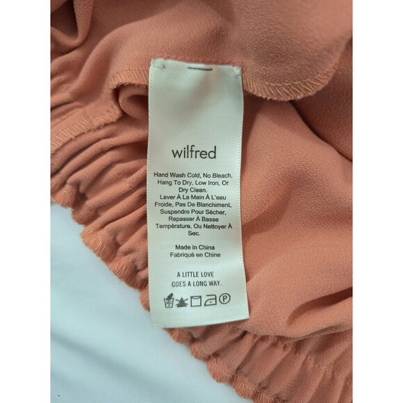 Aritzia Wilfred Fleurette‎ Ruffle Sleeve Jumpsuit Cropped Wide Leg size M - Picture 11 of 12